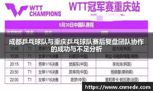成都乒乓球队与重庆乒乓球队赛后复盘团队协作的成功与不足分析